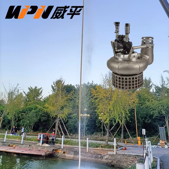 Bomba de água submersível hidráulica portátil de 4 polegadas Bomba de lixo com cabeça de 40 m