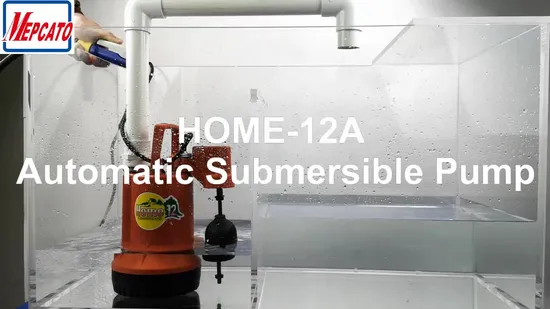 Bomba de água submersível de plástico portátil pequena para uso doméstico doméstico com interruptor flutuante para irrigação de jardins paisagísticos, lavagem de carros, drenagem de porão (série doméstica)
